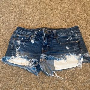 American Eagle Shortie jean shorts size 4
